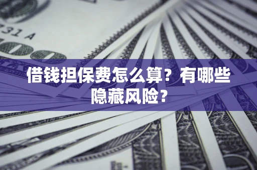 武汉借钱担保费怎么算？有哪些隐藏风险？