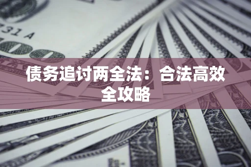 武汉债务追讨两全法：合法高效全攻略