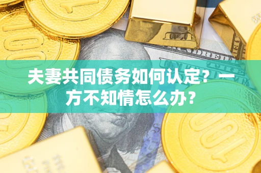 武汉夫妻共同债务如何认定？一方不知情怎么办？