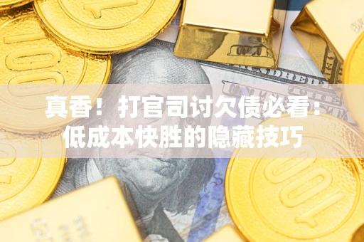 武汉真香！打官司讨欠债必看：低成本快胜的隐藏技巧