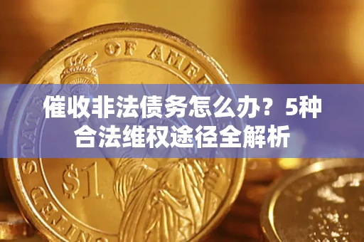 武汉催收非法债务怎么办？5种合法维权途径全解析
