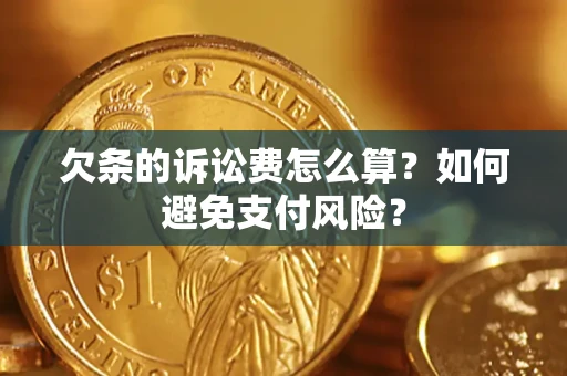 武汉欠条的诉讼费怎么算？如何避免支付风险？