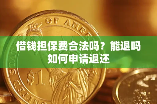 武汉借钱担保费合法吗？能退吗如何申请退还