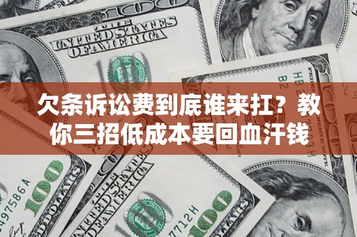 武汉欠条诉讼费到底谁来扛？教你三招低成本要回血汗钱